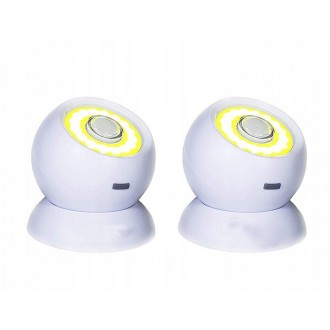 LAMPA 2x LAMPKI LED COB 360 NA BATERIE MAGNES 
